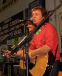 Paul McCartney; Amoeba Records, Hollywood, CA.; June 27: Ok, I got in to see Paul at the free Amoeba in-store show. The crowd was a buzz wondering if he would play any Beatles songs or mostly stuff off the new album. Which we hear is good, but good enough to sleep on a sidewalk for three-days (which is what many people in the crowd did)? I wasn't sure. When he opened with a Beatles numberaE”aEœDrive My CaraEaE” the crowd flipped. He didn't disappoint, he gave them what they wanted, and so the crowd Na-na-na'ed to aEœHey JudeaE, pounded their fists in the air to aEœBack in the USSRaE, bopped their heads to aEœGet BackaE, and aEœBlackbirdaE and stood solemnly still holding lighters above their heads to aEœLet It BeaE. At one point someone in the crowd yelled a request for Helter Skelter. No, now, that's John's, said Sir Paul. But, let's do one for John. One for John and Linda. He played one of his own, aEœHere TodayaE. (Linda Immediato)