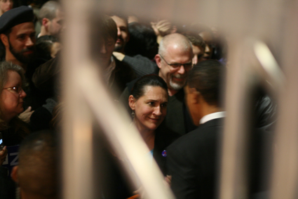 Here's a look at Barack Obama's campaign at The Showbox SoDo on