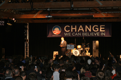 Here's a look at Barack Obama's campaign at The Showbox SoDo on