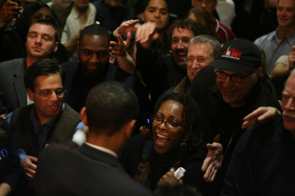 Here's a look at Barack Obama's campaign at The Showbox SoDo on