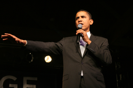 Here's a look at Barack Obama's campaign at The Showbox SoDo on