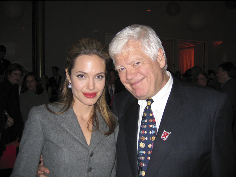 Jim McDermott, and one of his many friends. Or, at least people who will have their picture taken with him.