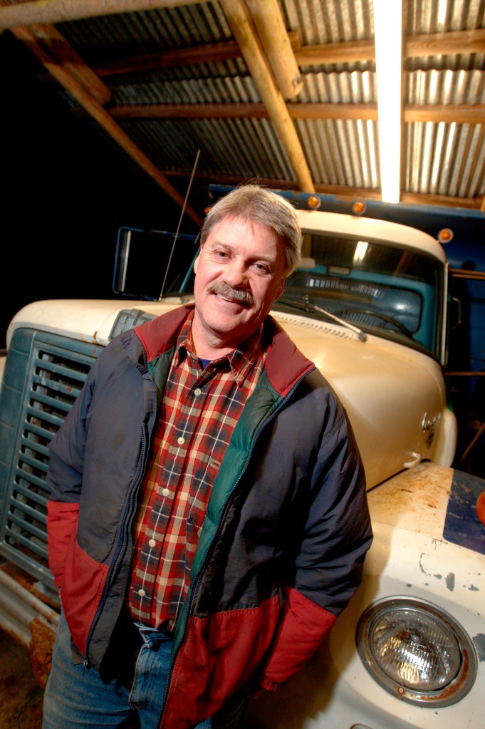POTLATCH WA Senator Tim Sheldon 35th Legislative District at his home with his wife Linda and 10-month-old dog Ted Edgar on Friday March 15,  2013. (Kevin Casey /Seattle Weekly)
