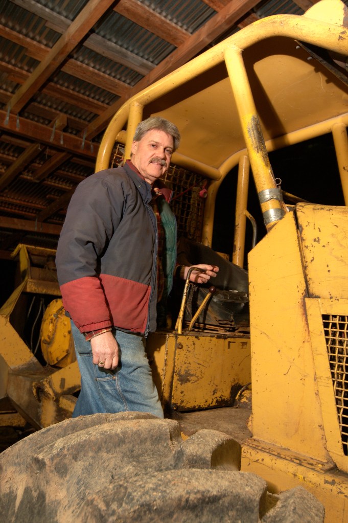 POTLATCH WA Senator Tim Sheldon 35th Legislative District at his home with his wife Linda and 10-month-old dog Ted Edgar on Friday March 15,  2013. (Kevin Casey /Seattle Weekly)