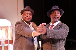 Dancing for better days ahead? Warren (left) and Thomas.