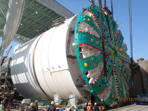 Bertha, the world’s biggest tunnel boring machine, is expected to dock in