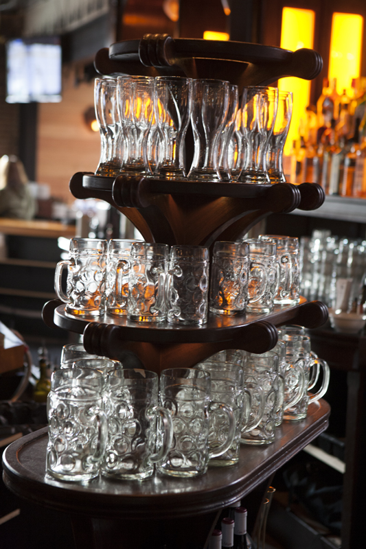 For drinkers who’d rather not hoist a stein that holds twice as much as the average human bladder, the bar offers its German and Austrian drafts in four smaller sizes, including a two-ounce sampler that allows aficionados to pilot their own beer flights.