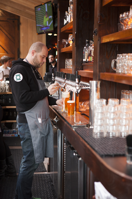 The on-tap selections are smartly chosen, from a Veltins pilsner to a Kostritzer schwarzbier.