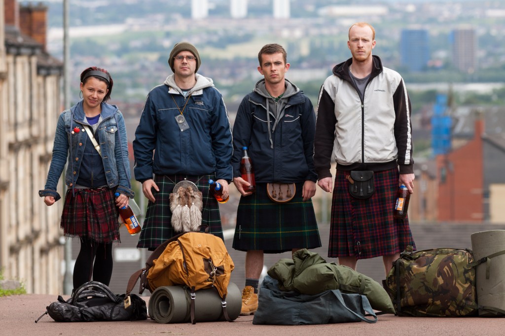 Whisky galore: Jasmin Riggins, Gary Maitland, Brannigan, and William Ruane.