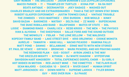 One Reel released the official lineup for Bumbershoot 2013 last night at