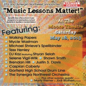 ENTER TO WIN HERE! Synergia Northwest Presents "Music Lessons Matter" on May
