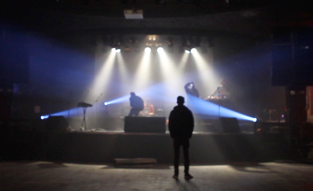 The artist, earlier, at a smaller venue.