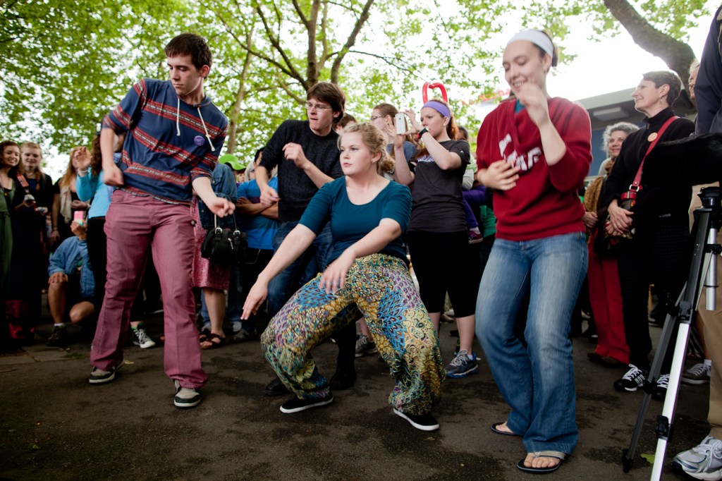Seattle Center was a bustle of busking and dance this weekend as