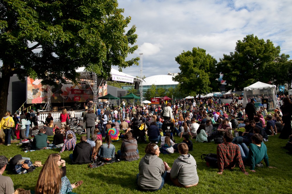 Seattle Center was a bustle of busking and dance this weekend as