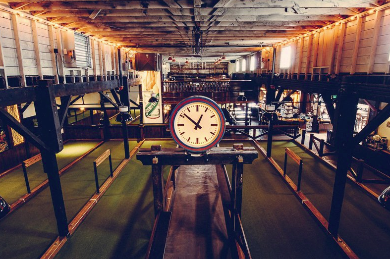 Before you could play bocce at Von Trapp’s you could play pool