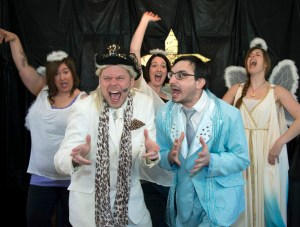 Erickson (left) and Stengel get their Jesus on.Sauer Bauer Productions