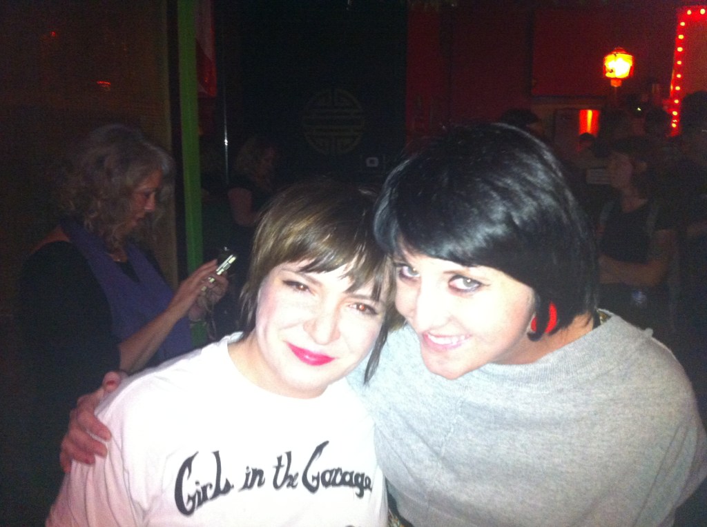 Alexandra Niedzialkowski of Cumulus with Rain City Rock Camp for Girls director Natalie Walker.