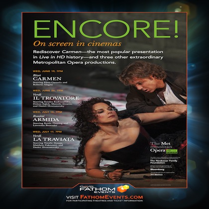 ENTER TO WIN HERE!An encore performance of Verdi’s La Traviata will be