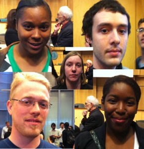 From top right: Juanita, Caroline, Ryan, Aaron, Larita