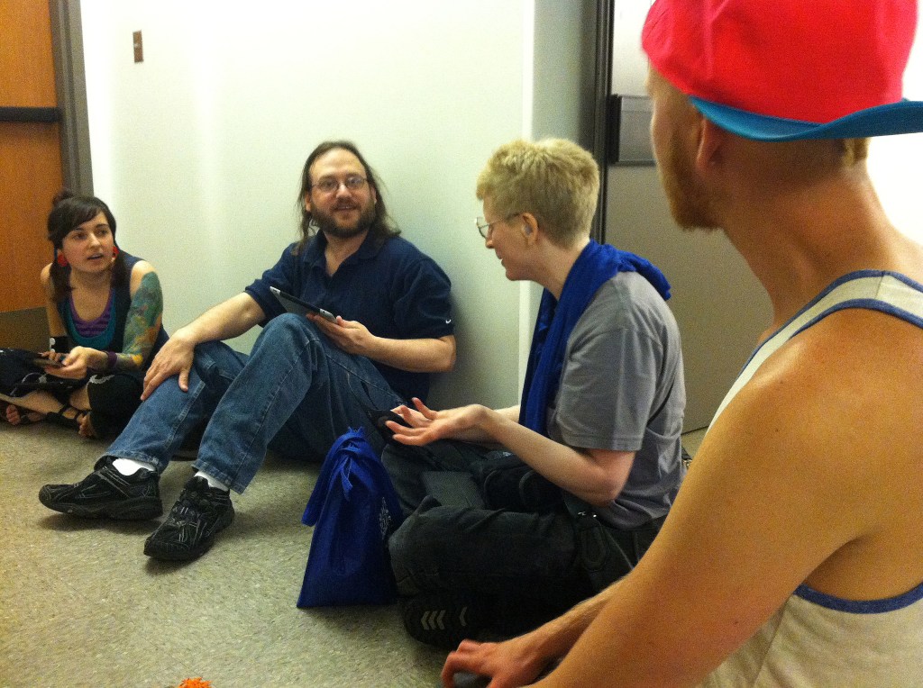 Matt Young, second from the left, and other members of the Autistic Self-Advocacy Network, Washington Chapter.