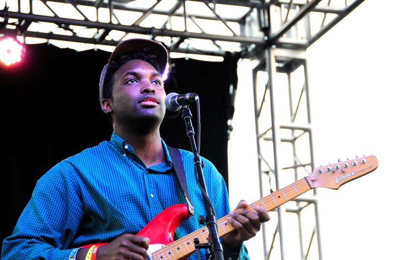 A-Trak on main stage, seen on screen at Caffe Vita