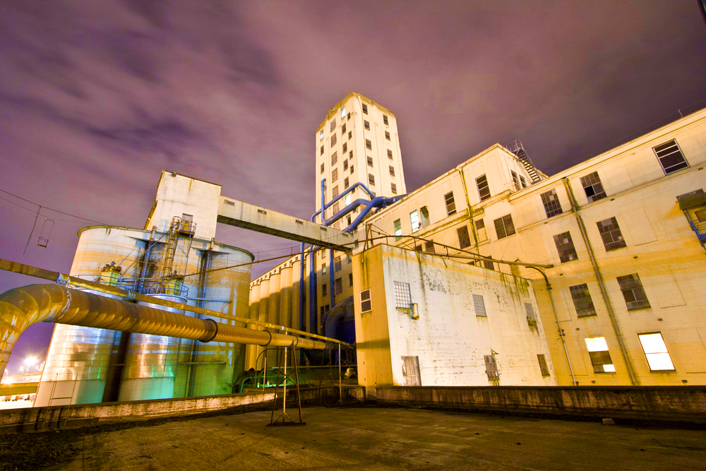 The mill before it became a haven for graffiti artists.