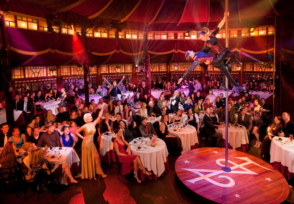 TZZ mixes the patrons and performers.