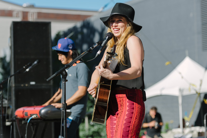 Singer songwriter ZZ Ward pleaded “don't take my man” in front of the Seattle Center Mural.