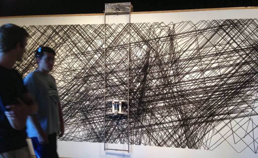 Down in the Fisher Pavilion are four visual-arts exhibitions, one of which