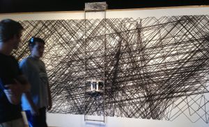 Down in the Fisher Pavilion are four visual-arts exhibitions, one of which