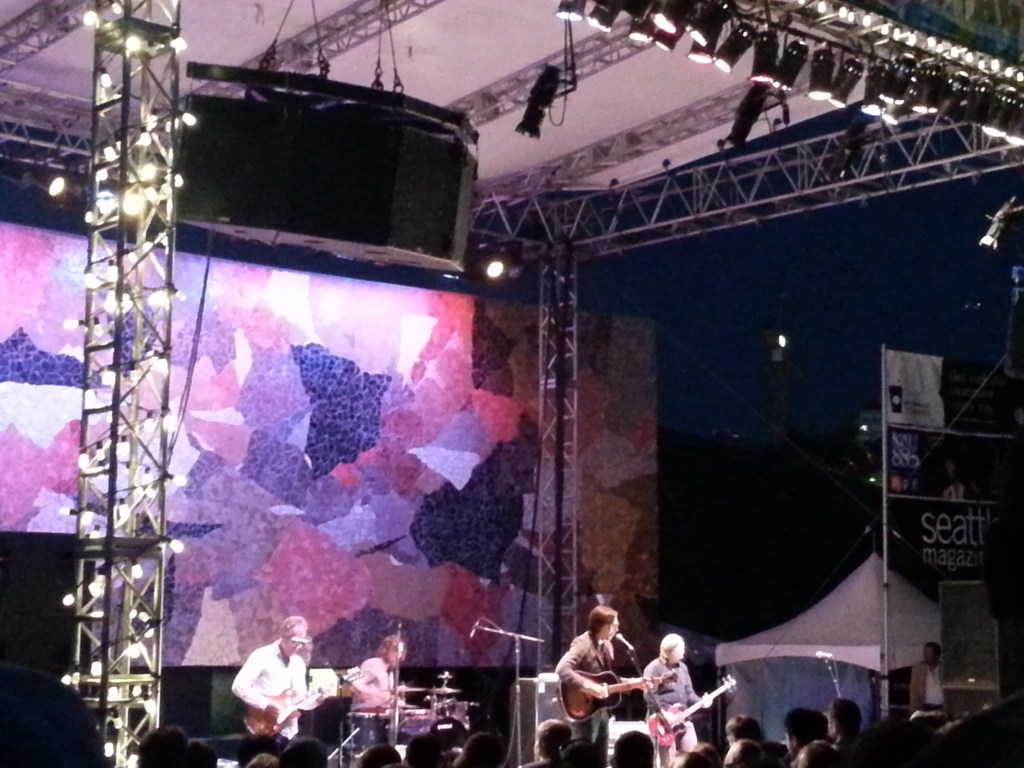 Justin Townes Earle and band at the Starbucks Stage.
