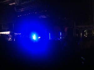 This eerie blue light shone the entire scene