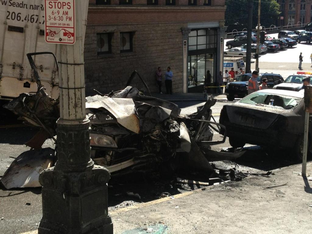 UPDATE: A car on James Street between Second and Third avenues exploded