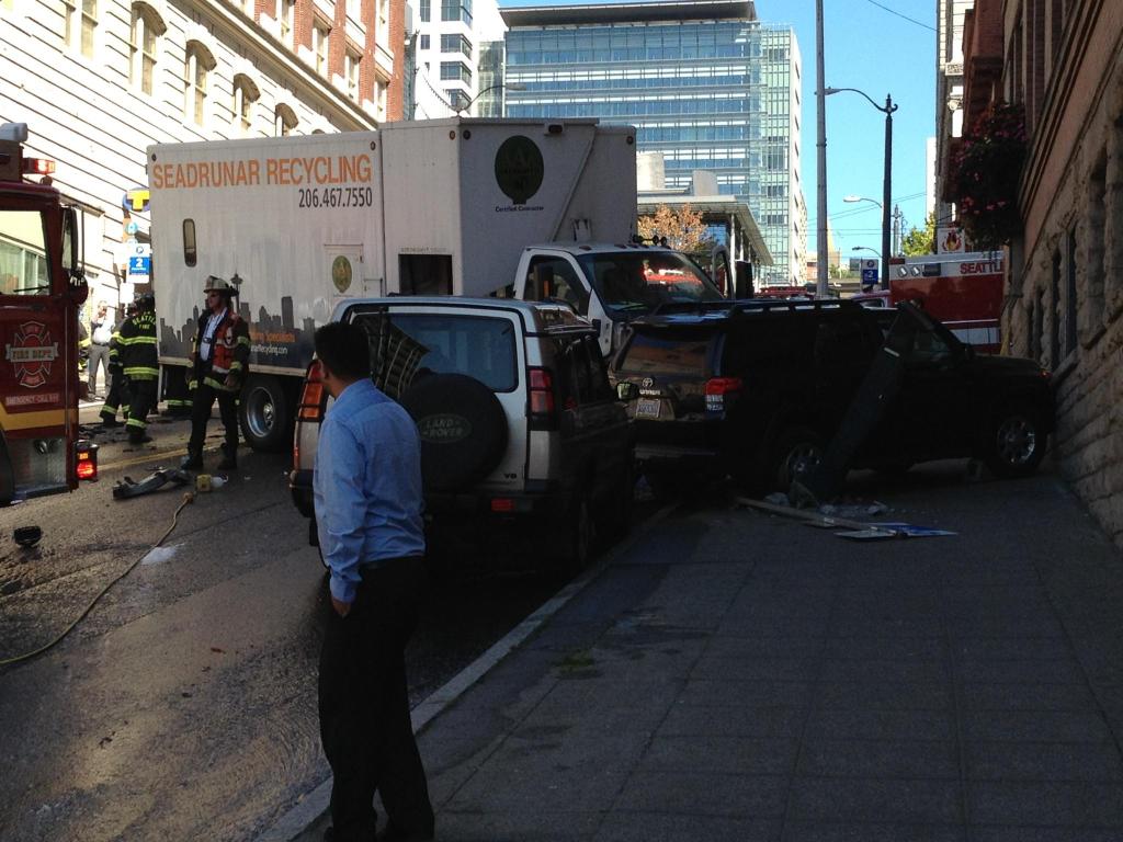 UPDATE: A car on James Street between Second and Third avenues exploded