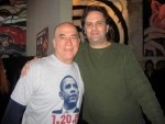 Dwight Pelz partying at Spitfire with nightlife maestro Dave Meinert