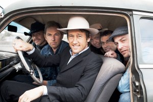 Chris Shiflett (front, in hat) and the Dead Peasants.