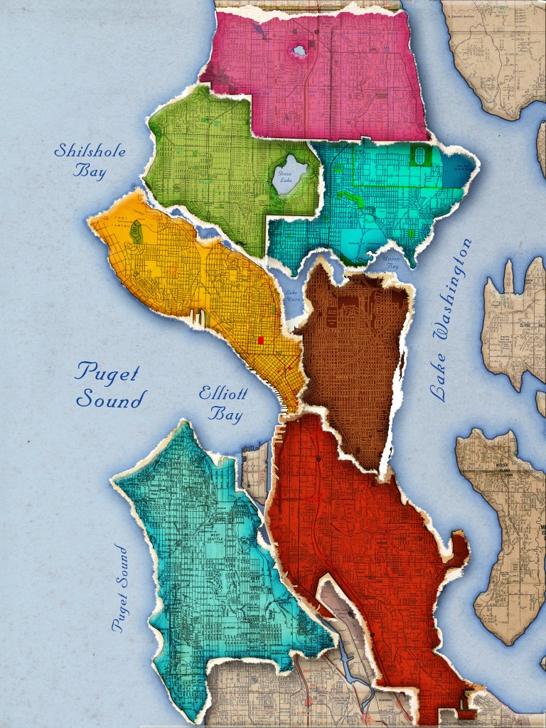 On a clear day, heading south on Aurora from Acme Auto Electric,