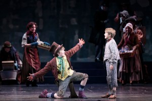 Smith as the Artful Dodger, with Fleischmann (left) as Oliver.Mark Kitaoka