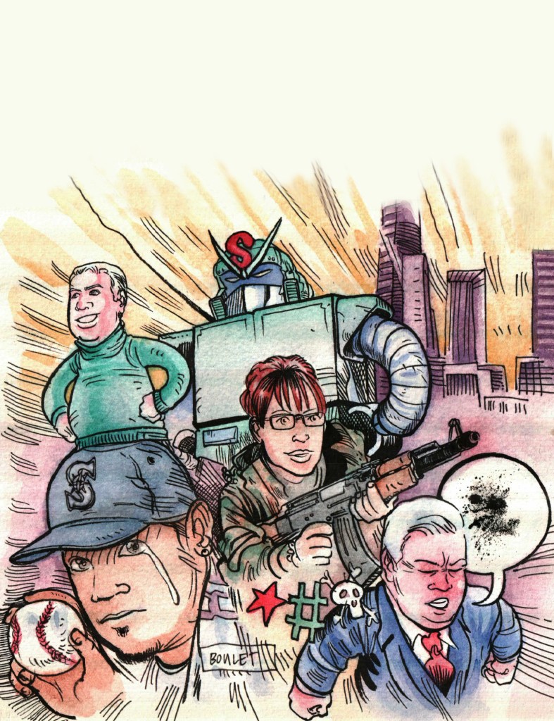 Why did Sarah Palin visit Eastern Washington in May? a) To get