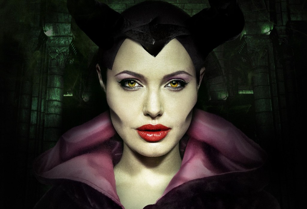 Jolie in Maleficent.