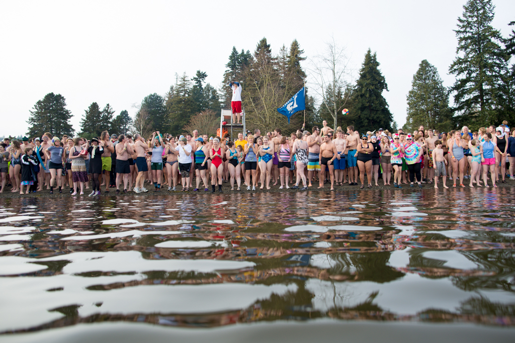 Except for once on New Year's Day, when several hundred converge on the beach for the annual Polar Plunge.