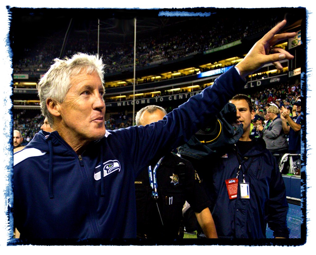 Photo of Pete Carroll by Jeremy Dwyer-Lindgren