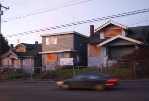 Hugh Sisley's eyesores near Roosevelt High School. Photo by Karen Steichen