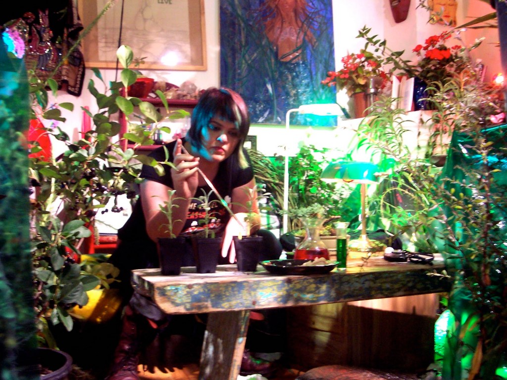 Levbarg in the plant lab.Apathy Prods.