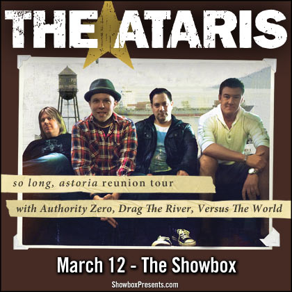 ENTER TO WIN HERE   Showbox Presents: The Ataris Wednesday | March 12 7pm |