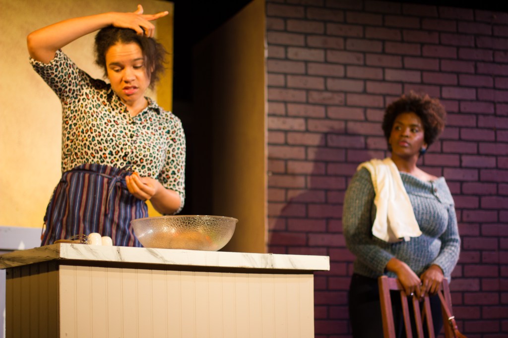 Tanya (Dominguez, left) and Denise (Pierce) are wary of their light-skinned cousins.Shane Regan