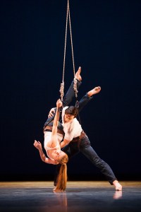 Kˆrbes and Moore in Kiss.Angela Sterling