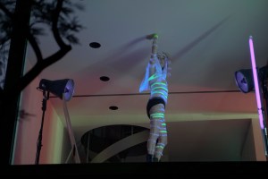 Albertine's D practices her artful exhibitionism.Wild Horses/BBC/Kino Lorber