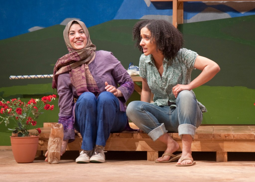 Monroe (left) and Strickland as fellow widows.Erik Stuhaug