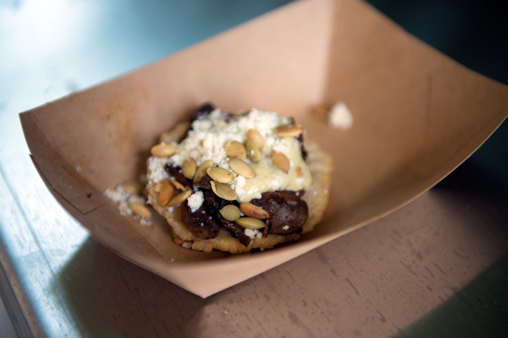 Contigo Food Truck's Mushroom, Queso Fresco and Pepitos